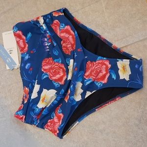XS Cupshe Tummy Control Bikini Bottoms NWT